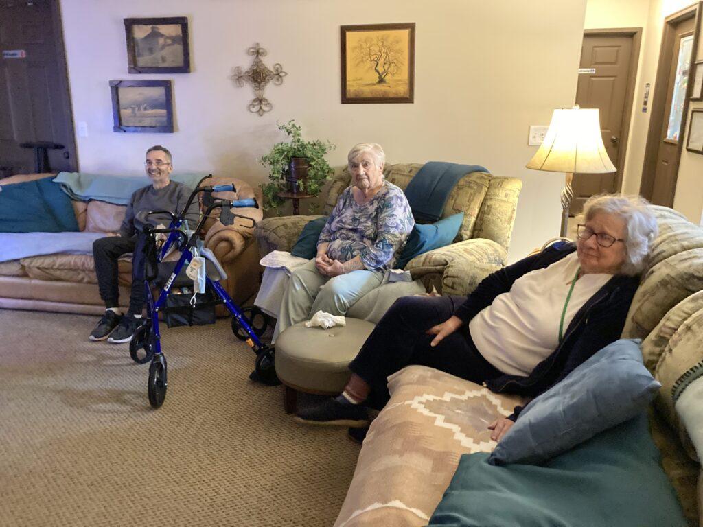 Seniors enjoys in Living room