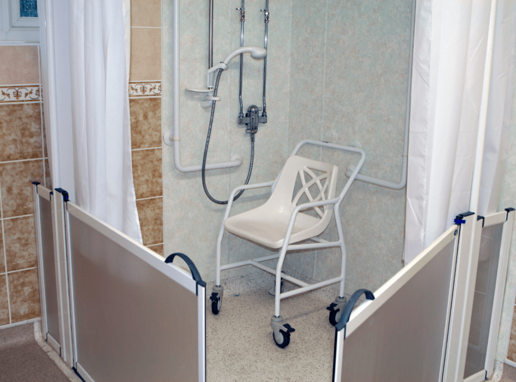 handicap accessible showers